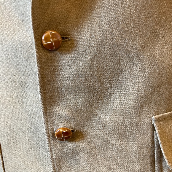 Vintage Camel Wool Blazer Jacket Derby of San Francisco - Picture 5 of 13